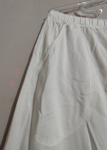 Barına : Uzun Beyaz Nakışlı Bohem Kadın Sabahlık - Görsel 6