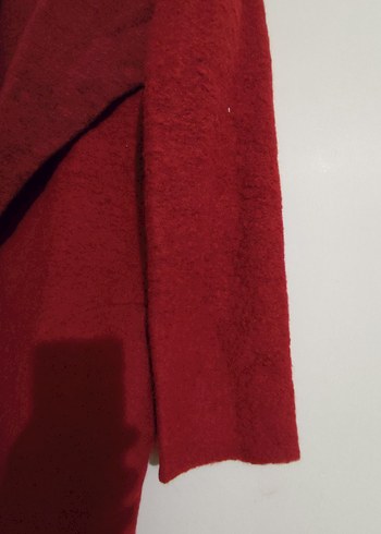 OXXO :Kadın Kırmızı Yün Kabanı - Görsel 3