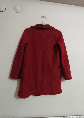 OXXO :Kadın Kırmızı Yün Kabanı - Görsel 2