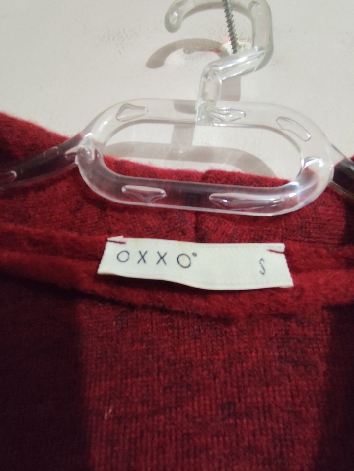 OXXO :Kadın   Kırmızı Yün  Kabanı - Görsel 5