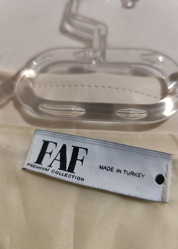 FAF: Bej Kadın Deri Kısa Ceket45 bu - Görsel 7