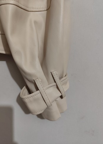 FAF: Bej Kadın Deri Kısa Ceket45 bu - Görsel 5