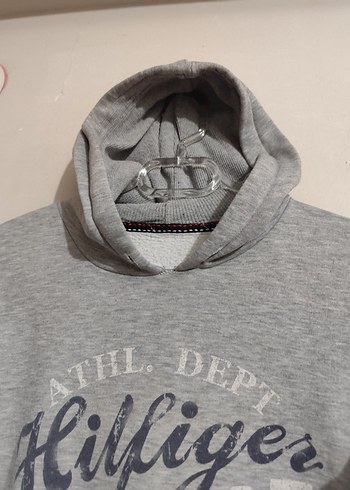 Gri Kapüşonlu Erkek Çocuk Sweatshirt - Görsel 4