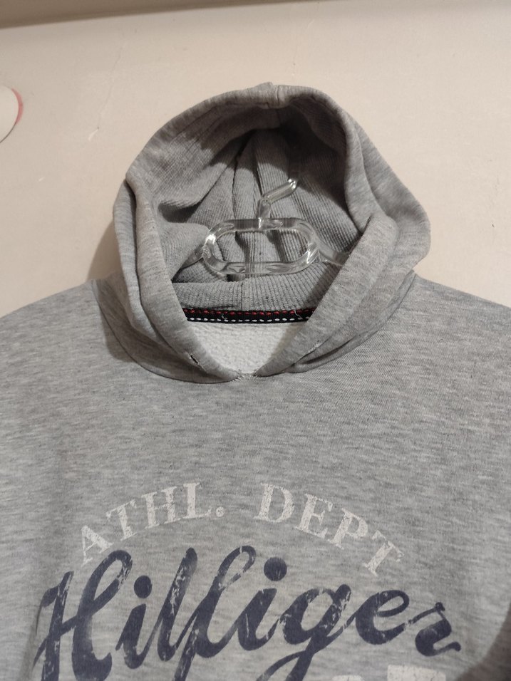 Gri Kapüşonlu Erkek Çocuk Sweatshirt - Görsel 4