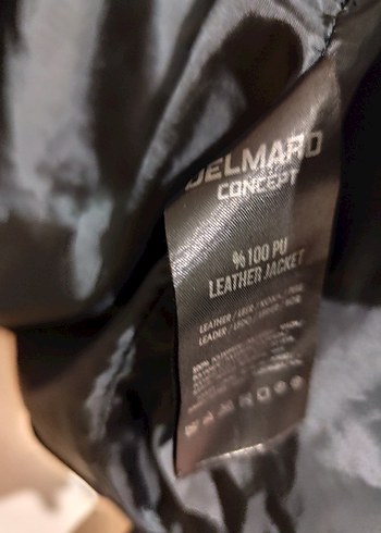 Delmaro : Siyah Kadın Deri  Süet Biker Ceket - Görsel 7