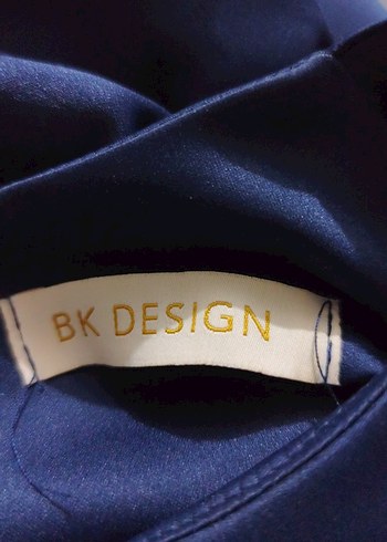 Uzun Kol Drapeli Koyu Mavi Kadın Abiye.S aynen Elbise - Görsel 9