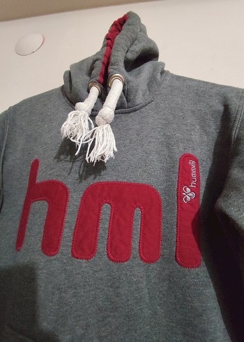 hummel : Gri Kapüşonlu Kadın Sweatshirt - Görsel 2
