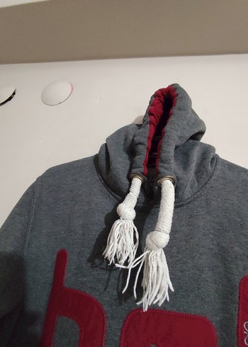 hummel : Gri Kapüşonlu Kadın Sweatshirt - Görsel 5