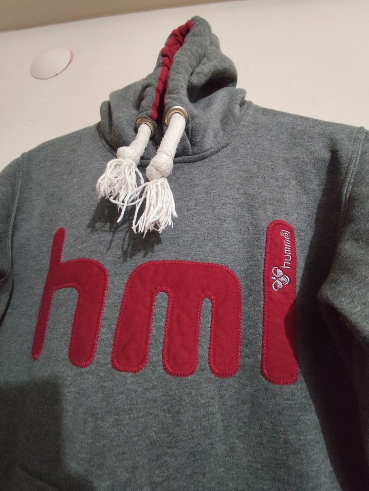 hummel : Gri Kapüşonlu Kadın Sweatshirt - Görsel 2