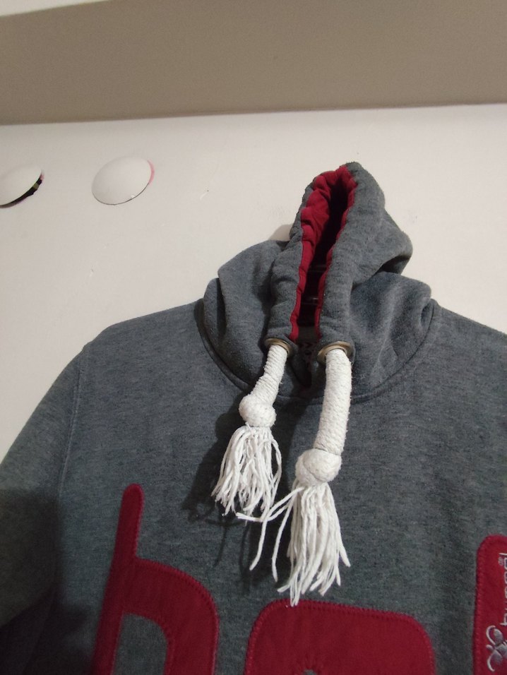 hummel : Gri Kapüşonlu Kadın Sweatshirt - Görsel 5