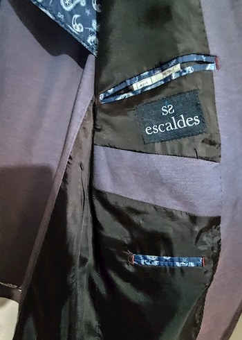 ESCALDES : Mor Düğmeli Erkek Ceket - Görsel 6