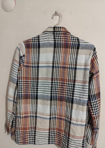 ALC :Kadın Çok Renkli Pamuklu kalın Oduncu Gömlek - Görsel 4