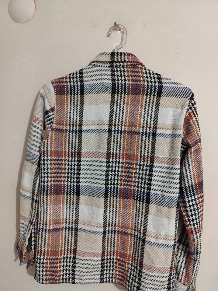 ALC :Kadın Çok Renkli Pamuklu kalın  Oduncu  Gömlek - Görsel 4