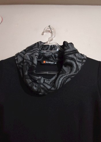 Nominal : Desenli Uzun Kollu Siyah Gotik Kadın Elbise - Görsel 6