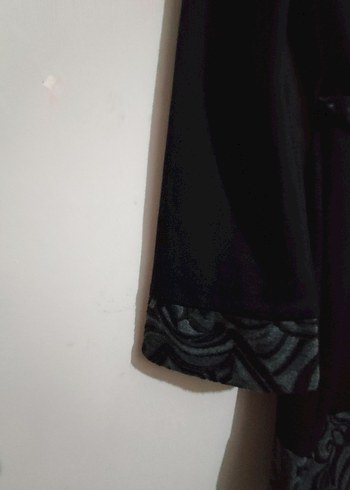 Nominal : Desenli Uzun Kollu Siyah Gotik Kadın Elbise - Görsel 5