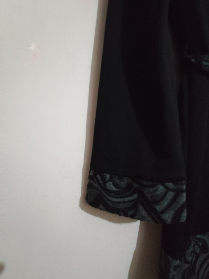 Nominal : Desenli Uzun Kollu Siyah Gotik Kadın Elbise - Görsel 5