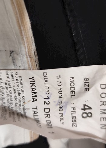 Siyah Regular Fit Bel Detaylı Erkek Pantolon - Görsel 3