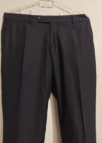 Siyah Regular Fit Bel Detaylı Erkek Pantolon - Görsel 6