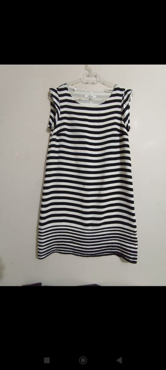 Koton: Çizgili Midi Kolsuz Elbise - Görsel 2