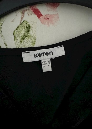 s Beden Koton Siyah V Yakalı sifon Kadın Bluz