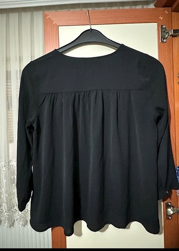 Koton Koton Siyah V Yakalı sifon Kadın Bluz