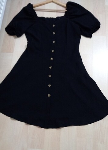 DİĞER kırep siyah kadın elbise 