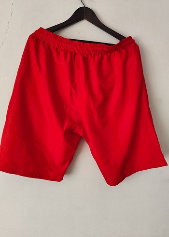 Baypas Erkek Kırmızı Rahat Kesim  uzun yüzücü gözme Şort - Görsel 2