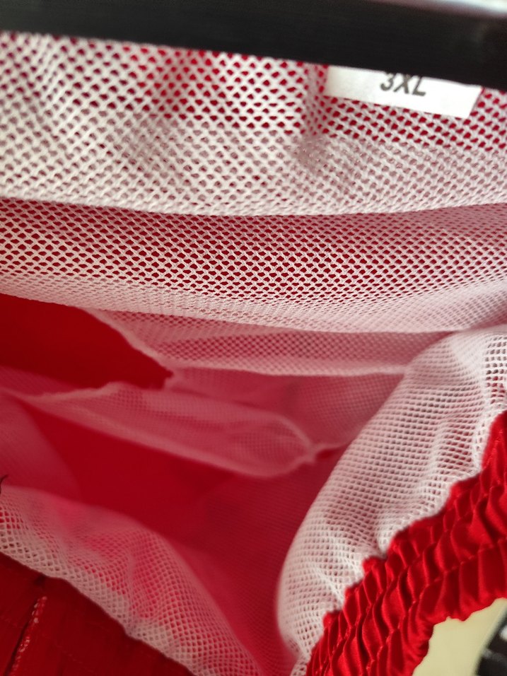 Baypas Erkek Kırmızı Rahat Kesim  uzun yüzücü gözme Şort - Görsel 4