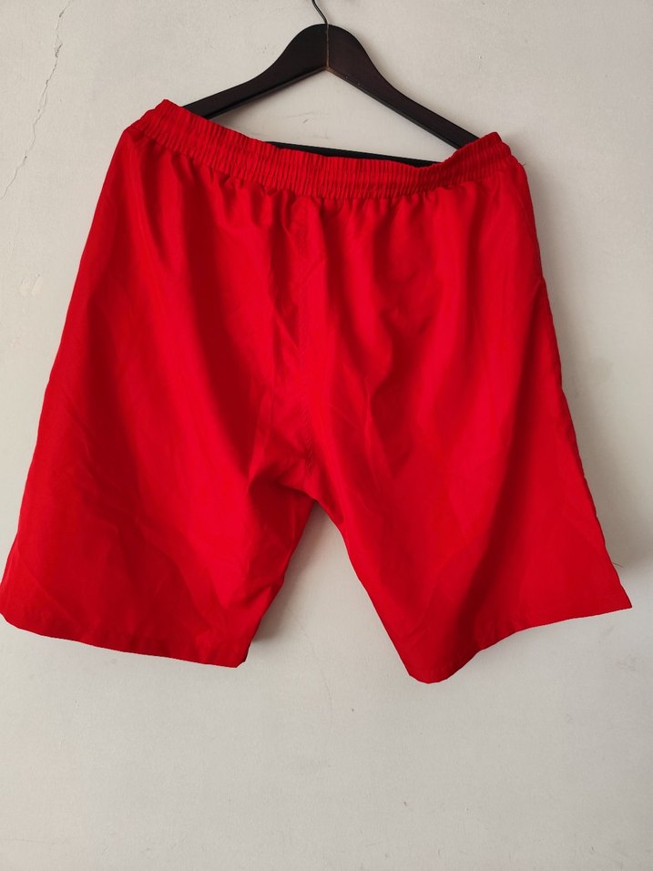 Baypas Erkek Kırmızı Rahat Kesim  uzun yüzücü gözme Şort - Görsel 2