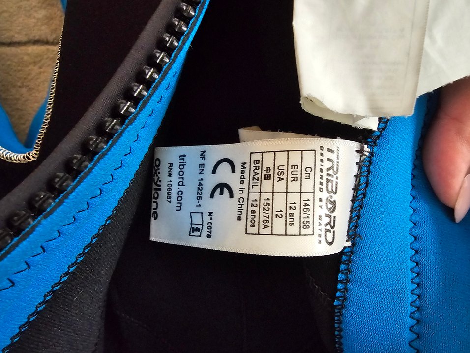 Tribord 12 yaş dalgıç/dalış giysisi - Görsel 4