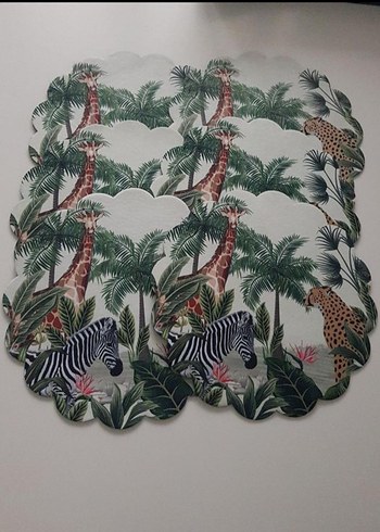 Lc Waikiki Home Lcw 6 adet hayvanlar desenli amerikan servis 32 cm
