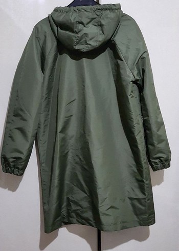 Kadın Haki Parka Kapüşonlu - Görsel 6