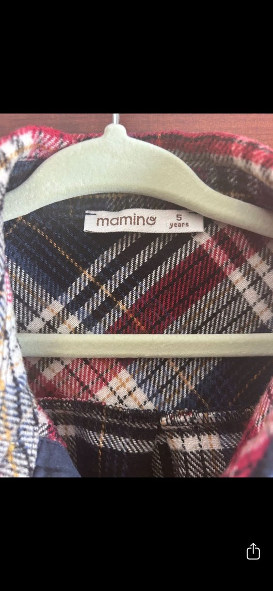 Mamino Ekose Çocuk Gömlek - Görsel 2