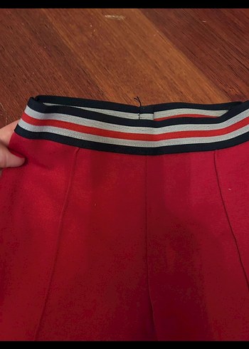 Kırmızı Kumaş Tayt Pantolon - Görsel 2