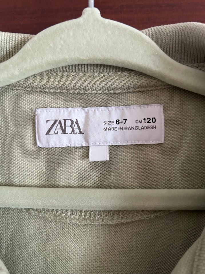 Zara açık yeşil Erkek Çocuk Kısa Kollu Polo Tişört - Görsel 2