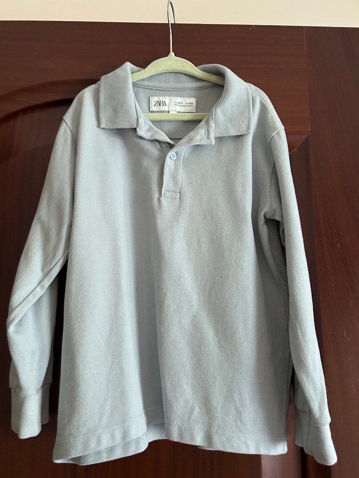 Zara Erkek Çocuk Uzun Kollu Polo Tişört - Görsel 2