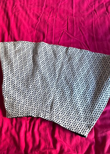 Mavi  Desenli Mini Etek - Görsel 3