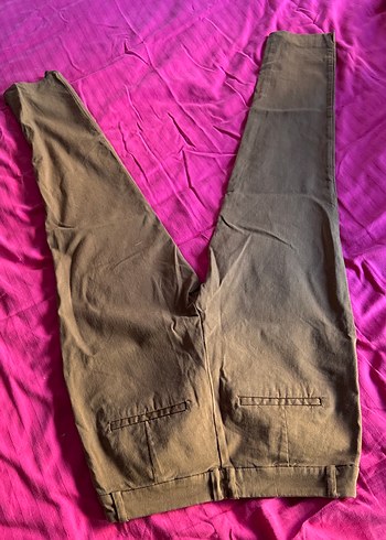 Kahverengi Süet Kadın Pantolon - Görsel 4