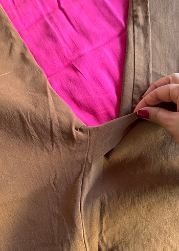 Kahverengi Süet Kadın Pantolon - Görsel 5