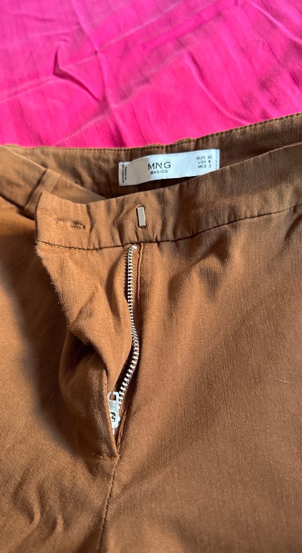 Kahverengi Süet Kadın Pantolon - Görsel 2