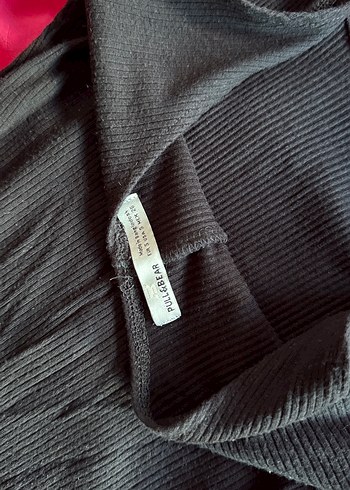 Siyah Sade Uzun  lycralı Kadın Elbise - Görsel 3