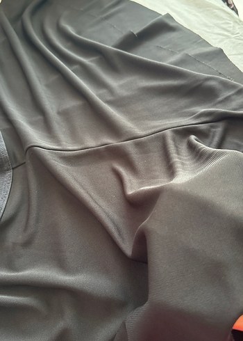 Drapeli Siyah Mini Kadın şort Etek - Görsel 4