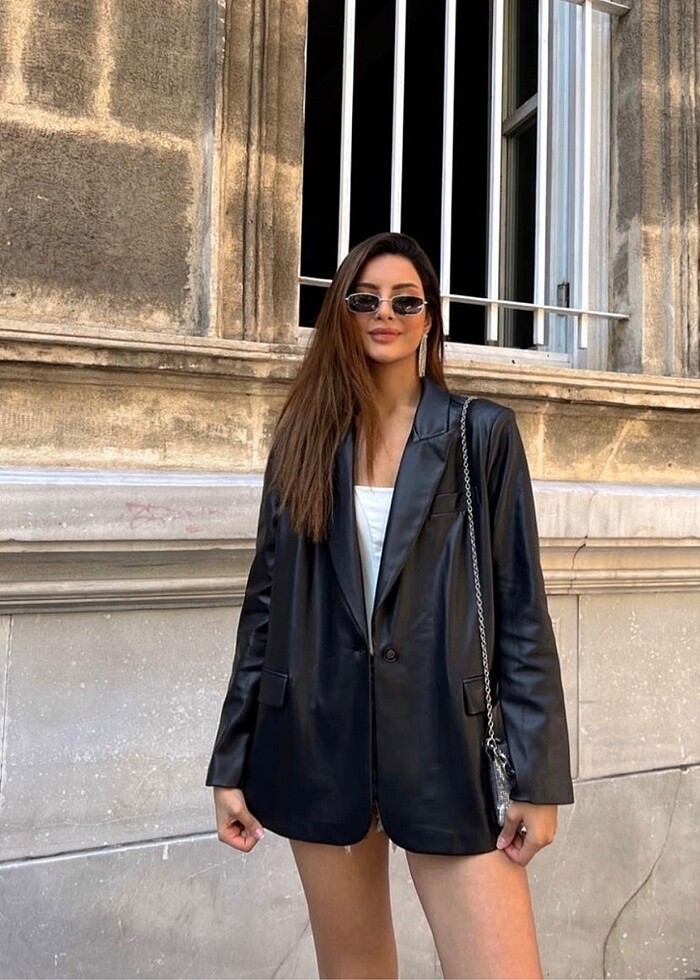 Dilvin deri ceket - Görsel 2