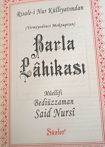 Berla Lahikası Risale-i Nur Külliyatı Bediüzzaman Said Nursi - Görsel 3