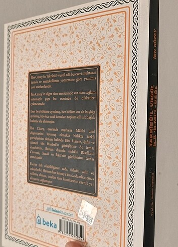  Beden Takribü'l Vusul İlla İlmi'l-Usul Fıkıh Usulü