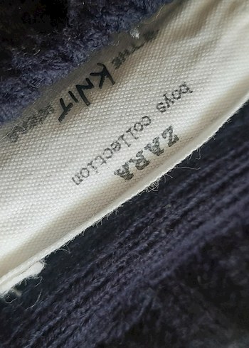 ZARA  Mavi Kadın Triko Kazak 8 yaş - Görsel 5