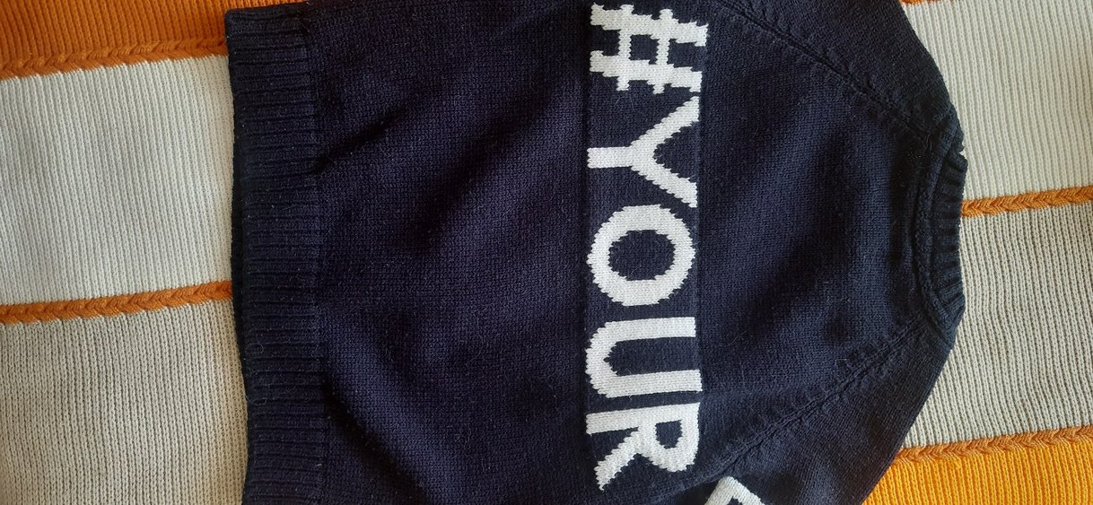 ZARA  Mavi Kadın Triko Kazak 8 yaş - Görsel 3