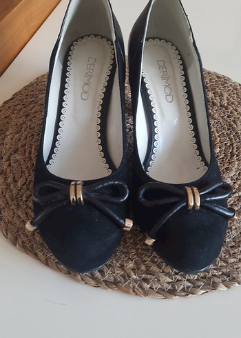 Siyah Süet 39 numara derimod - Görsel 2