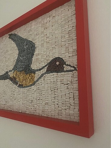  Beden kırmızı Renk Mozaik Tablo El Yapımı