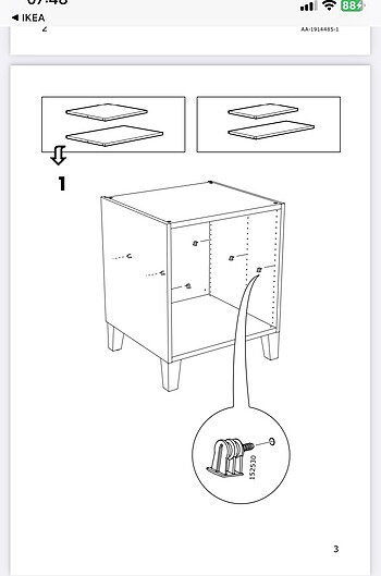 Ikea İkea Dolap Raf Tutucu 12 adet
